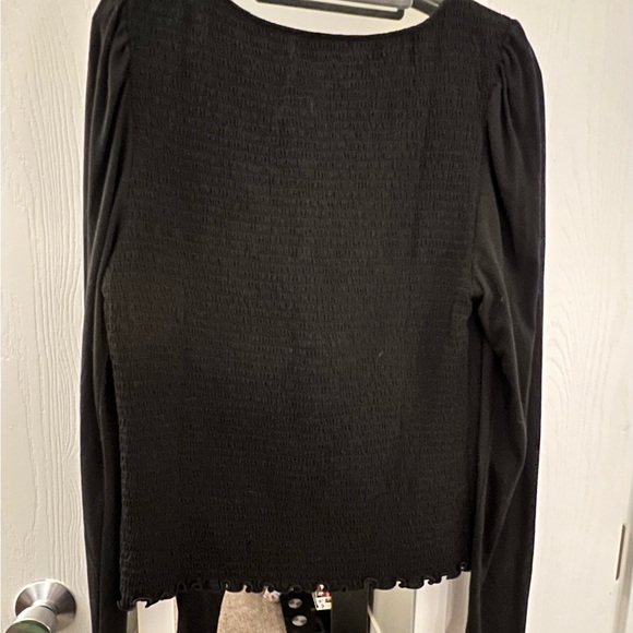 Gap Featherweight Smocked Button-Front Top - Picture 3 of 4